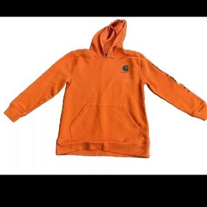 Carhartt Youth Bright Orange Sweater Medium 10-12